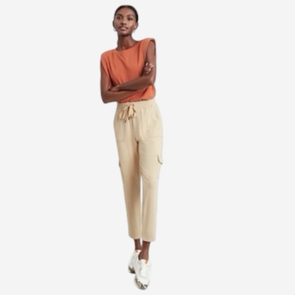 Banana Republic Baby Terry Cargo Joggers Beige Size XS